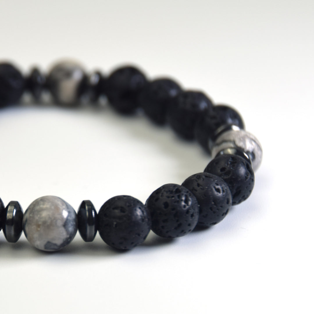 Lava Map Stone Aromatherapy Bracelet