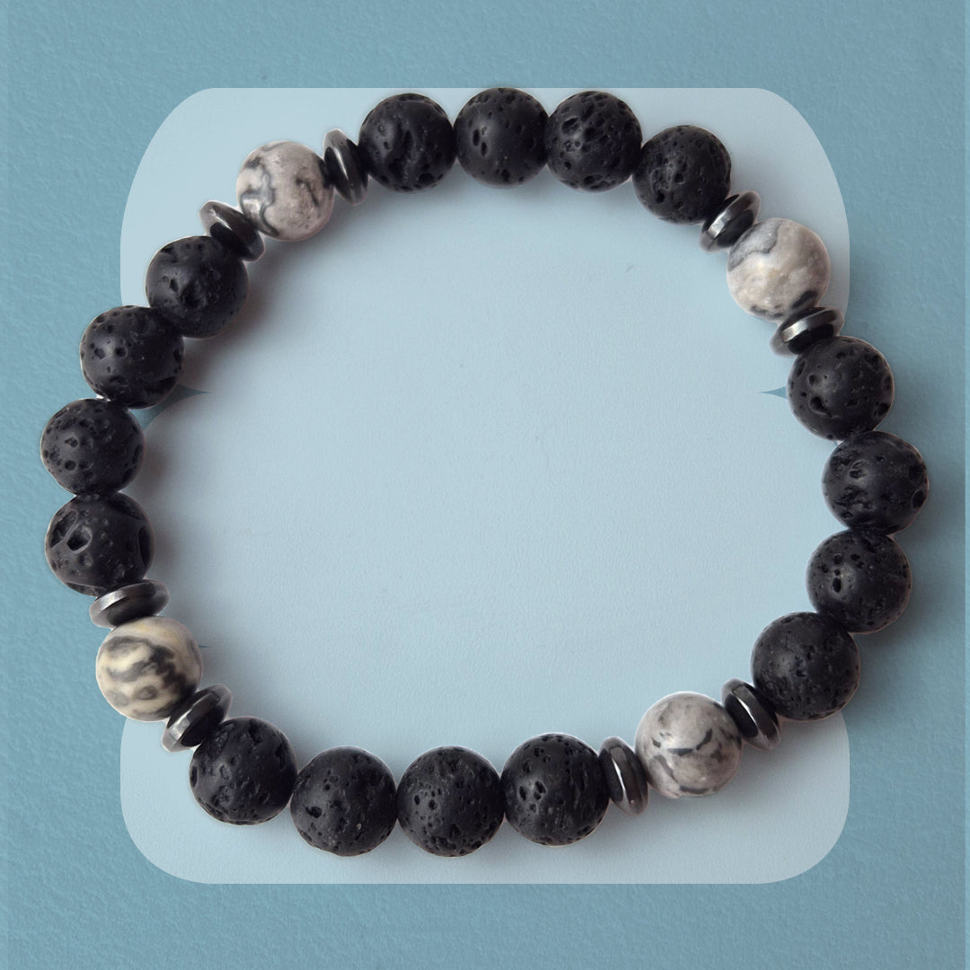 Lava Map Stone Aromatherapy Bracelet