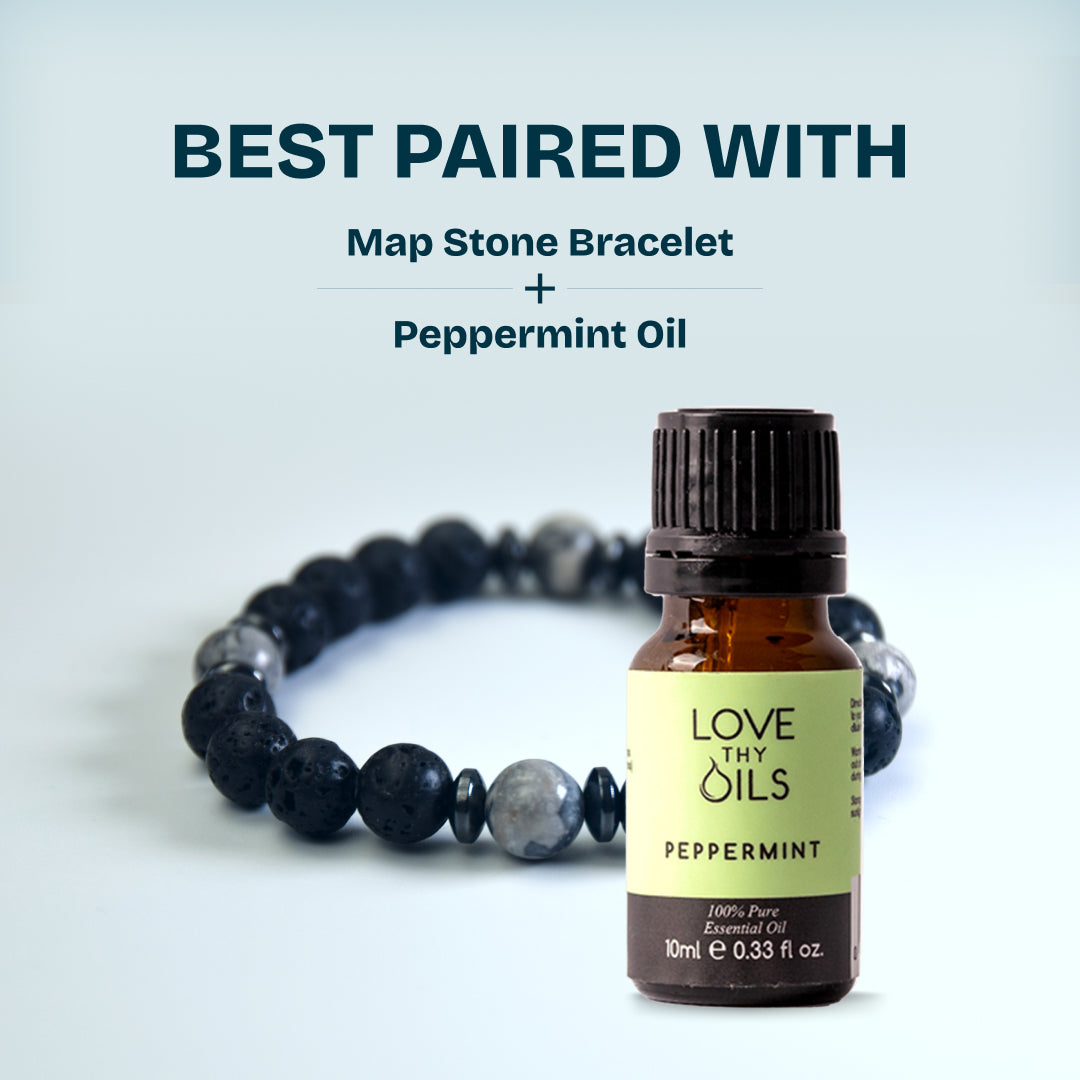 Lava Map Stone Aromatherapy Bracelet
