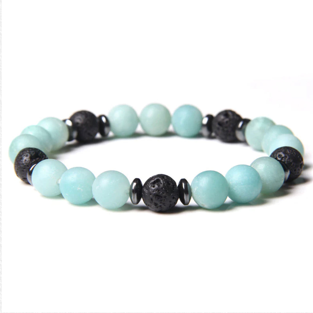 Amazonite Beads Diffuser Bracelet