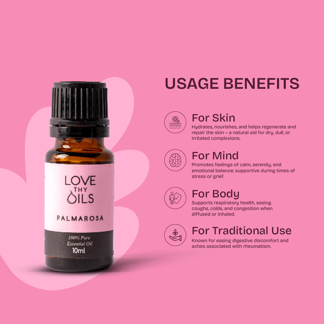 Palmarosa Essential Oil 10ml