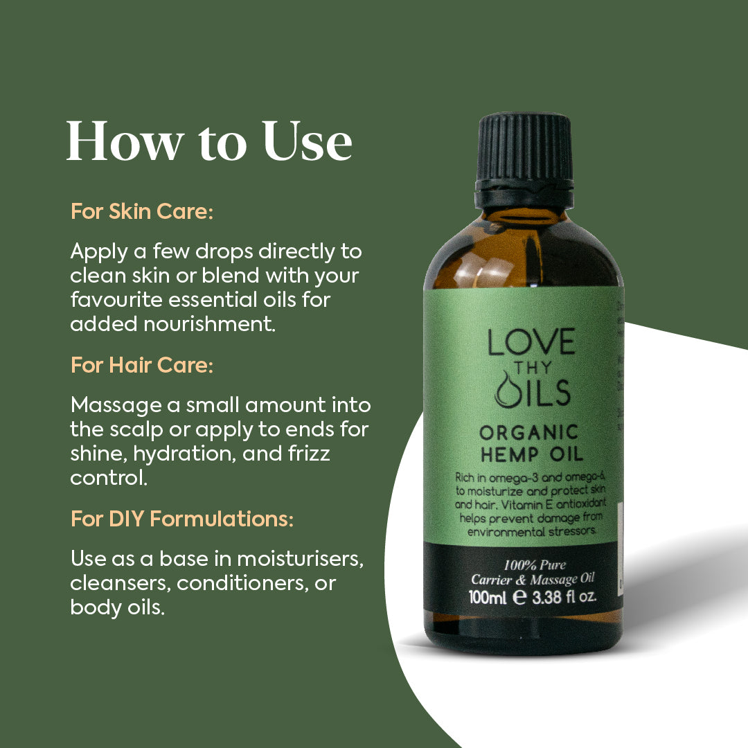 Organic Hemp Carrier Oil 100ml