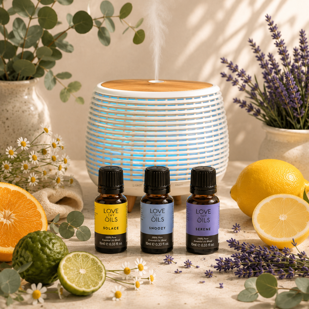 Relax & Revive Set: Tranquil Trio + AromaPod Diffuser