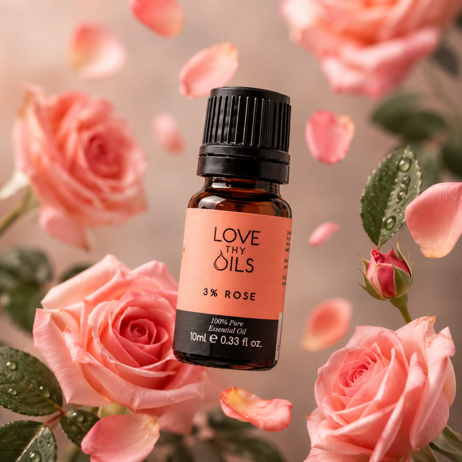 Rose 3% Essential Oil in Jojoba Oil 10ml