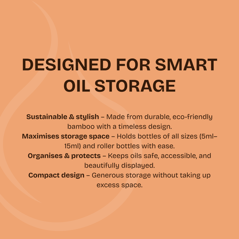 Bamboo essential oil storage box - Limited Edition