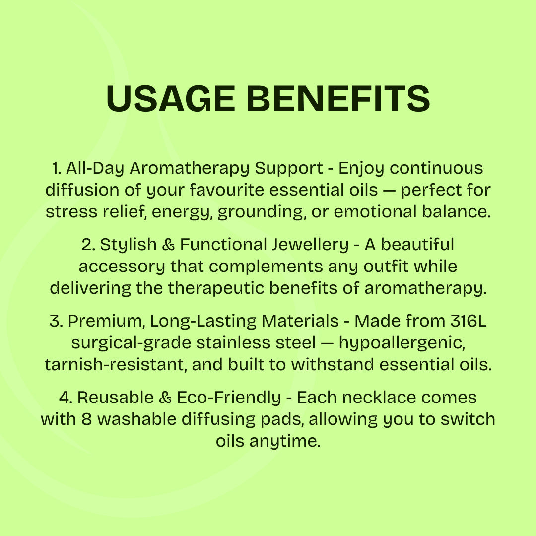 Blossom Essential Oil Diffusing Necklace - Rose Gold