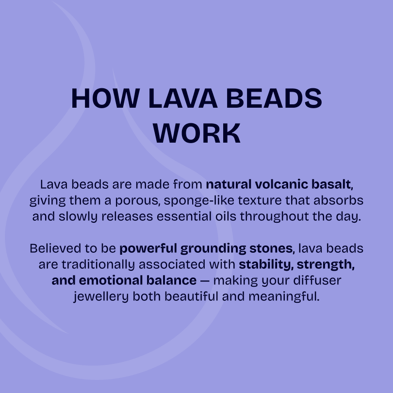 Blue Imperial Jasper & Lava Stone diffusing bracelet