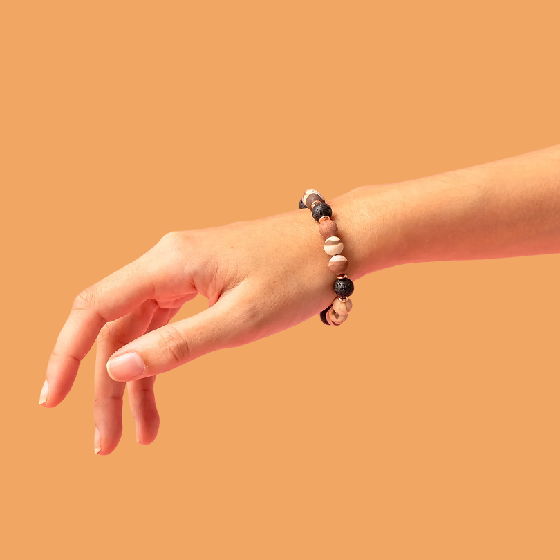 Crazy Agate Beads Diffuser Bracelet