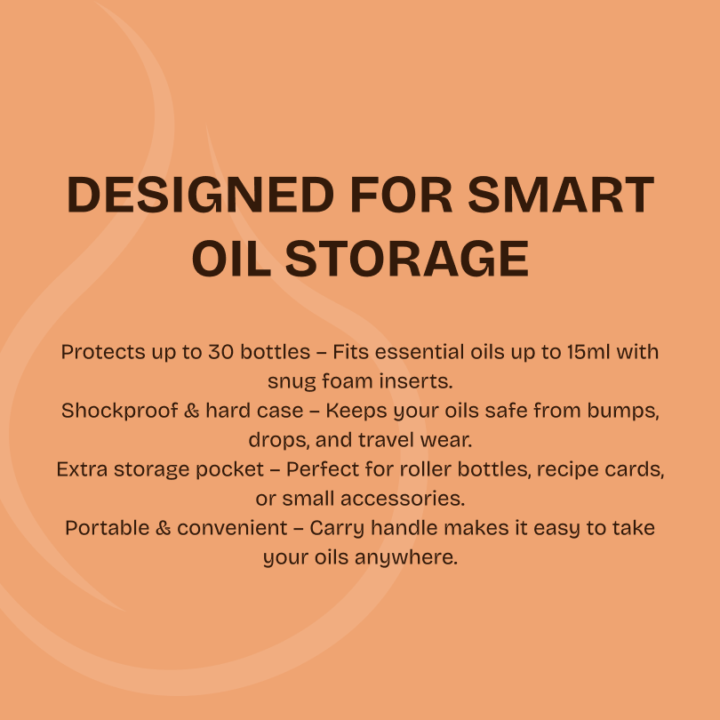 Carry-On 30 Bottle Essential Oil Storage Carry Case