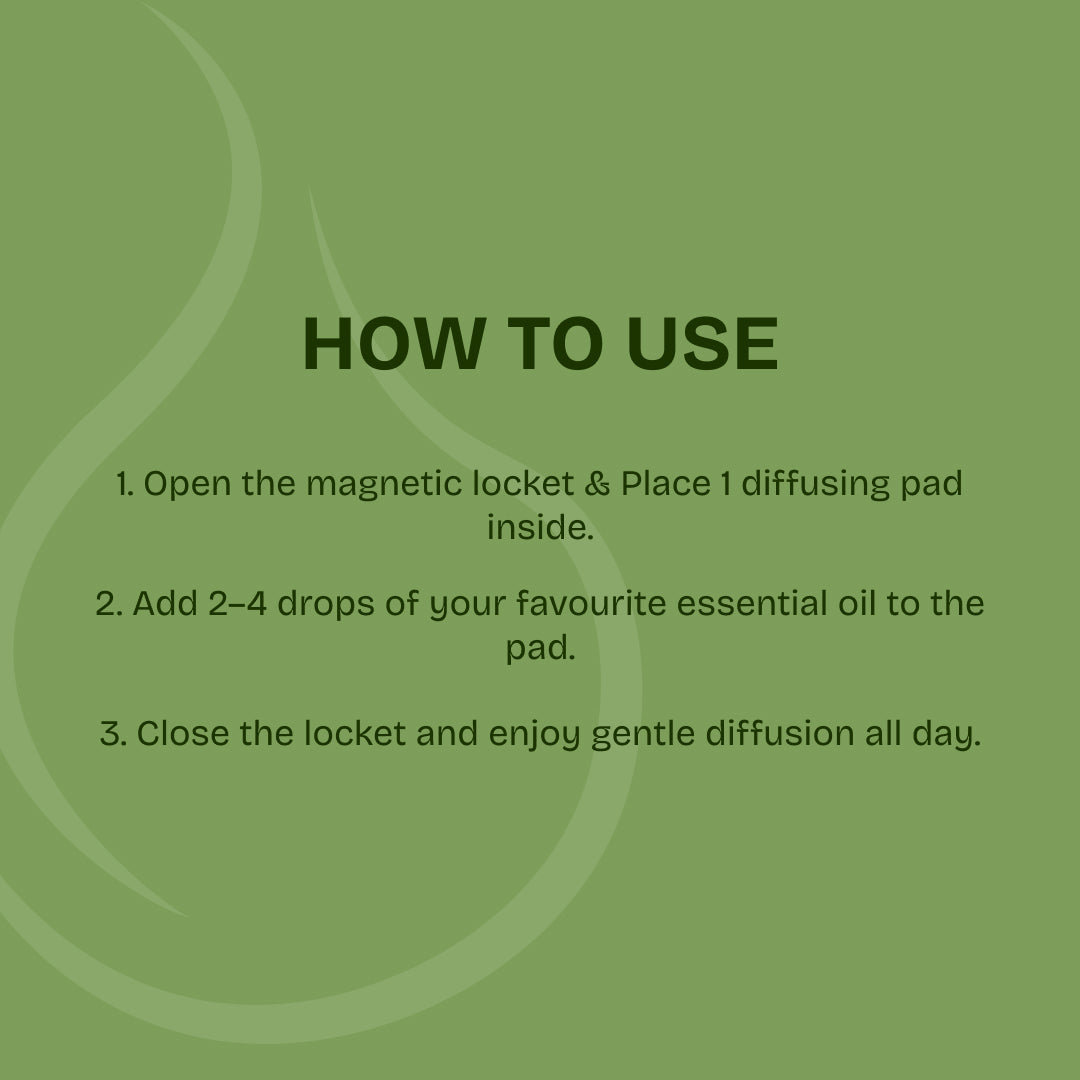 Flourish Aromatherapy Essential Oil Diffuser Necklace - Silver