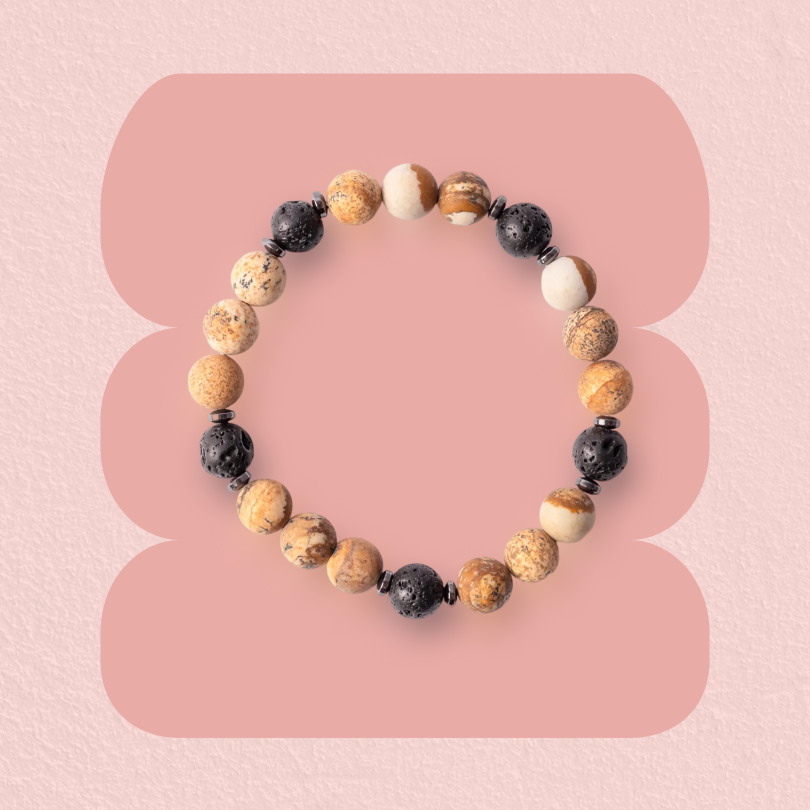 Jasper Beads Diffuser Bracelet