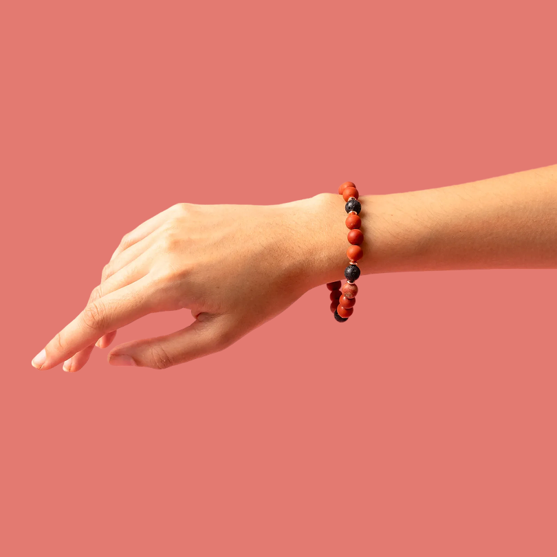 Red Stone Diffuser Bracelet