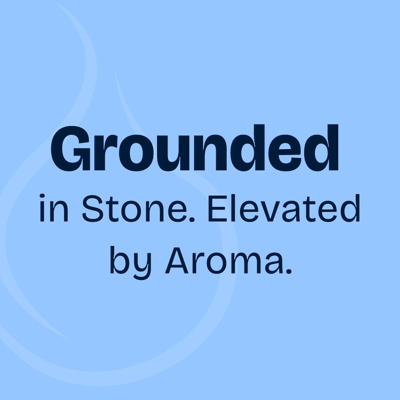 Tree of Life Lava Stone Necklace - Blue