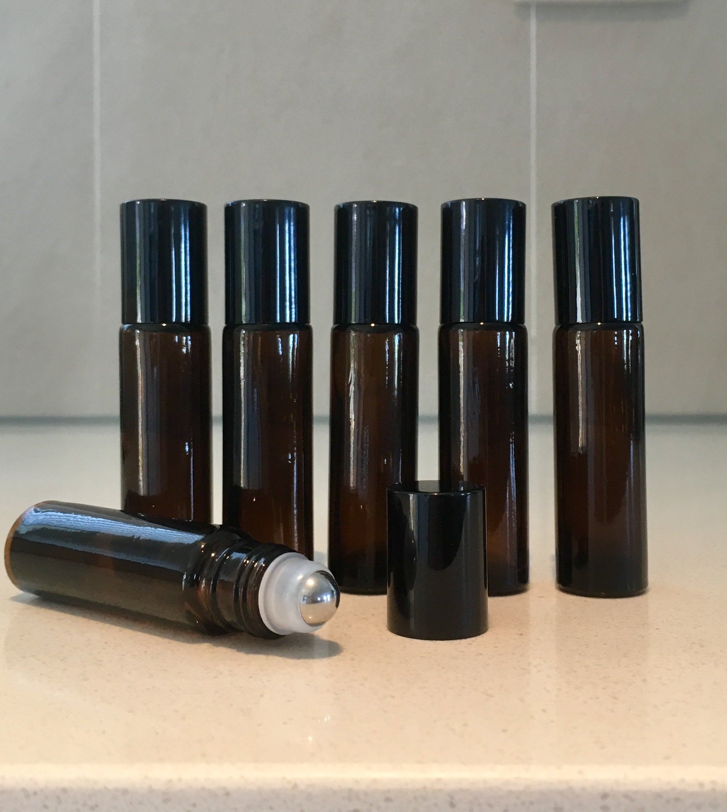 10ml Amber Glass Roller Bottles