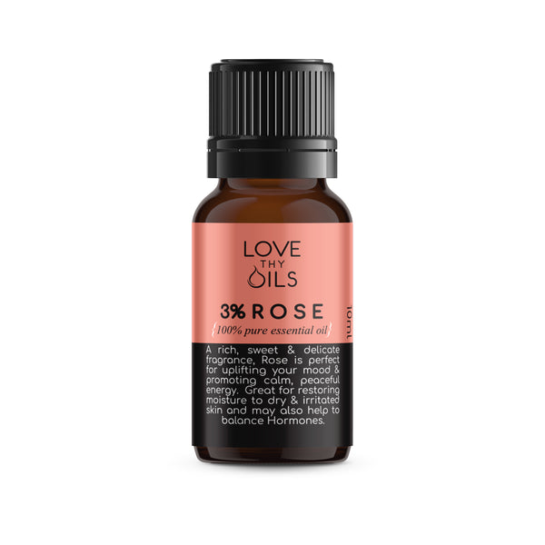 Rose 3 Essential Oil in Jojoba Oil 10ml Love Thy Oils