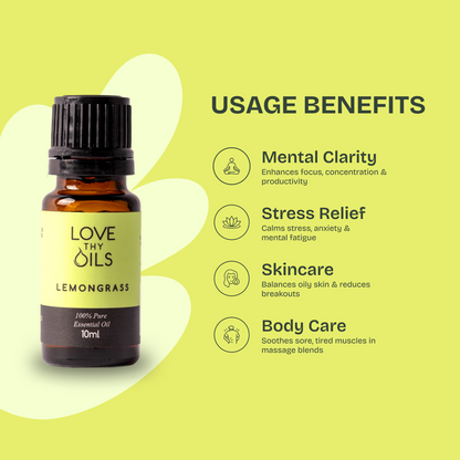 Lemongrass Essential Oil 10ml