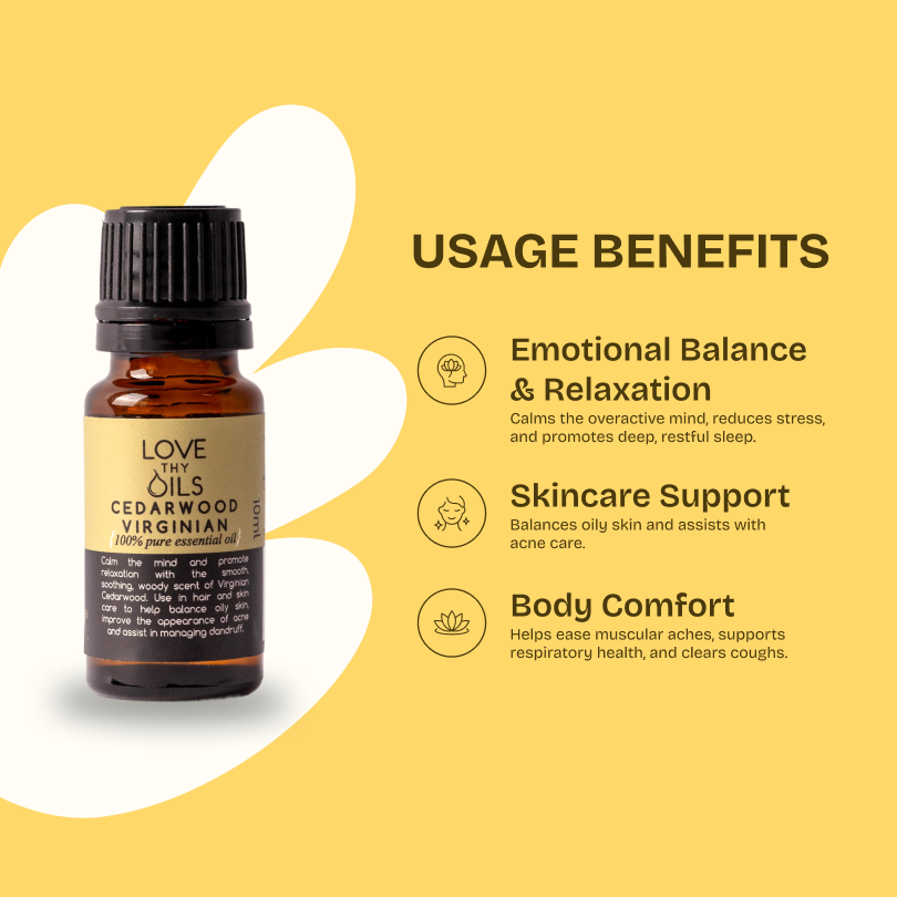 Cedarwood Virginian Essential Oil 10ml