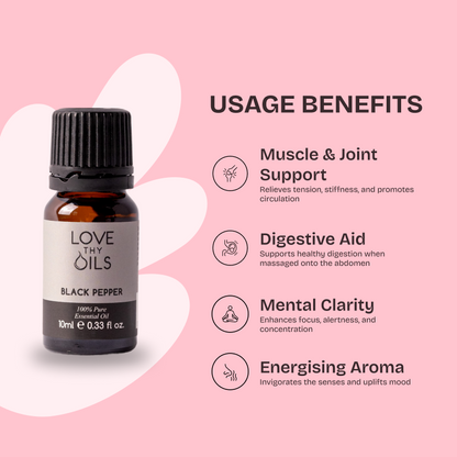 Black Pepper Essential Oil 10ml