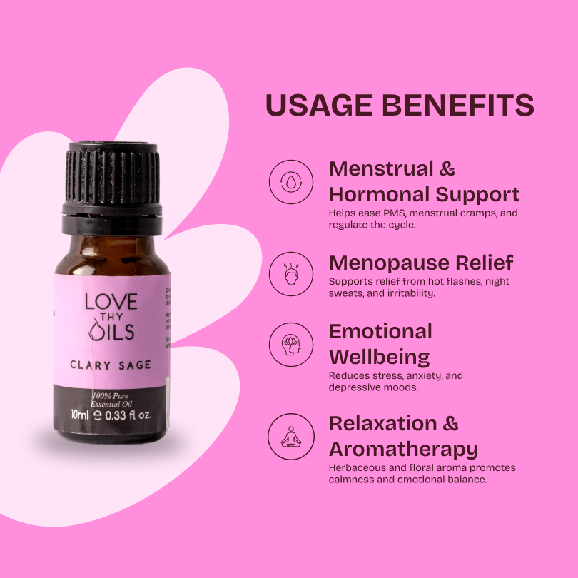 Clary Sage Essential Oil 10ml