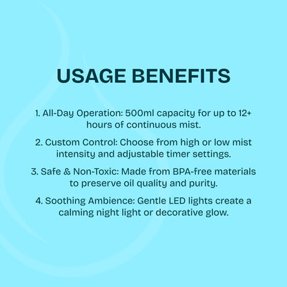 500ml Essential Oil Diffuser - Serenity