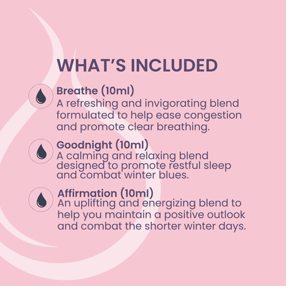 Aussie Winter Comfort Kit: Breathe + Goodnight + Affirmation