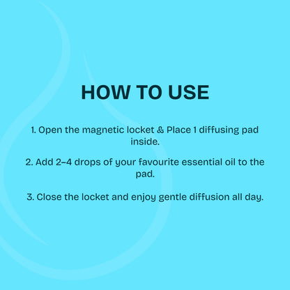 Blossom Aromatherapy Essential Oil Diffuser Necklace - Silver