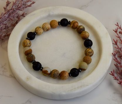 Jasper Beads Diffuser Bracelet