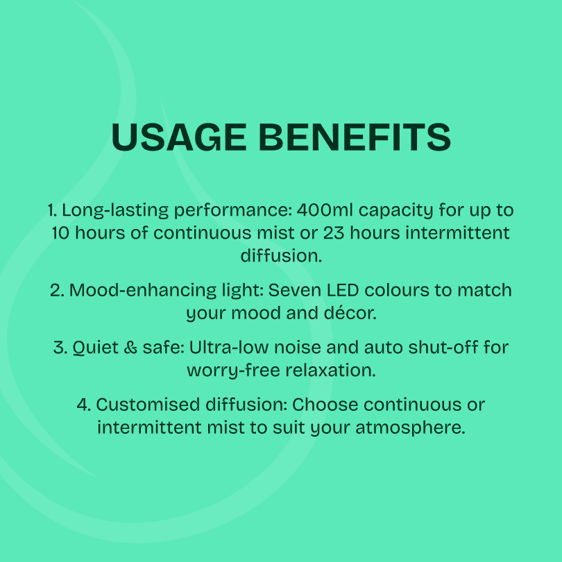 LumiAroma Essential Oil Diffuser - White