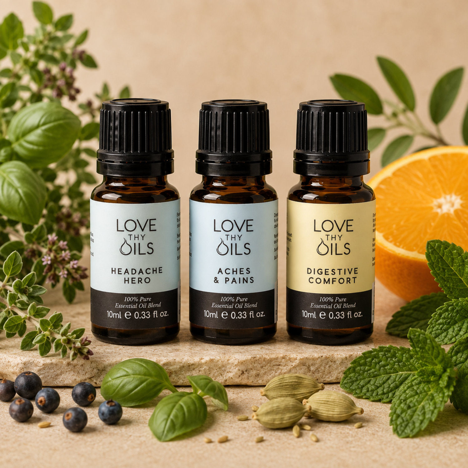 Relief Trio Collection(Aches & Pain+Digestive Comfort+Headache Hero)