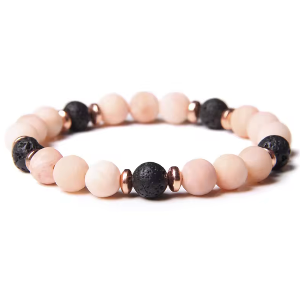 Pink Aventurine Beads Diffuser Bracelet