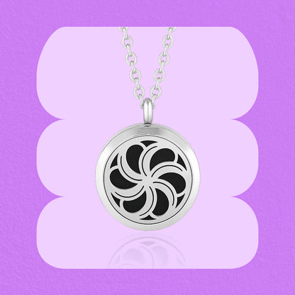 Sunny Days Aromatherapy Diffuser Necklace - Silver