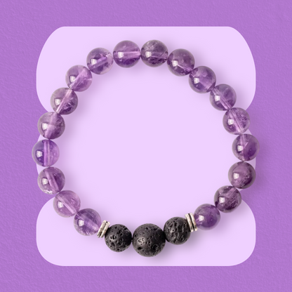 Amethyst Aromatherapy Bracelet