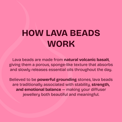 Amethyst & Lava Stone Adjustable diffuser bracelet