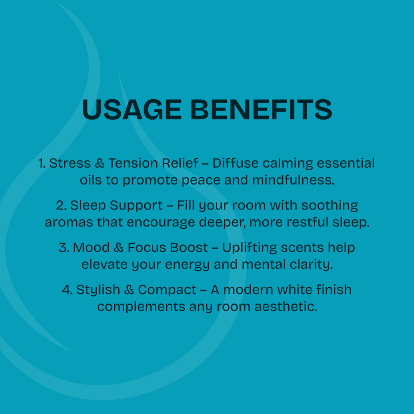 Aroma Essential Oil Diffuser - Black JY051B