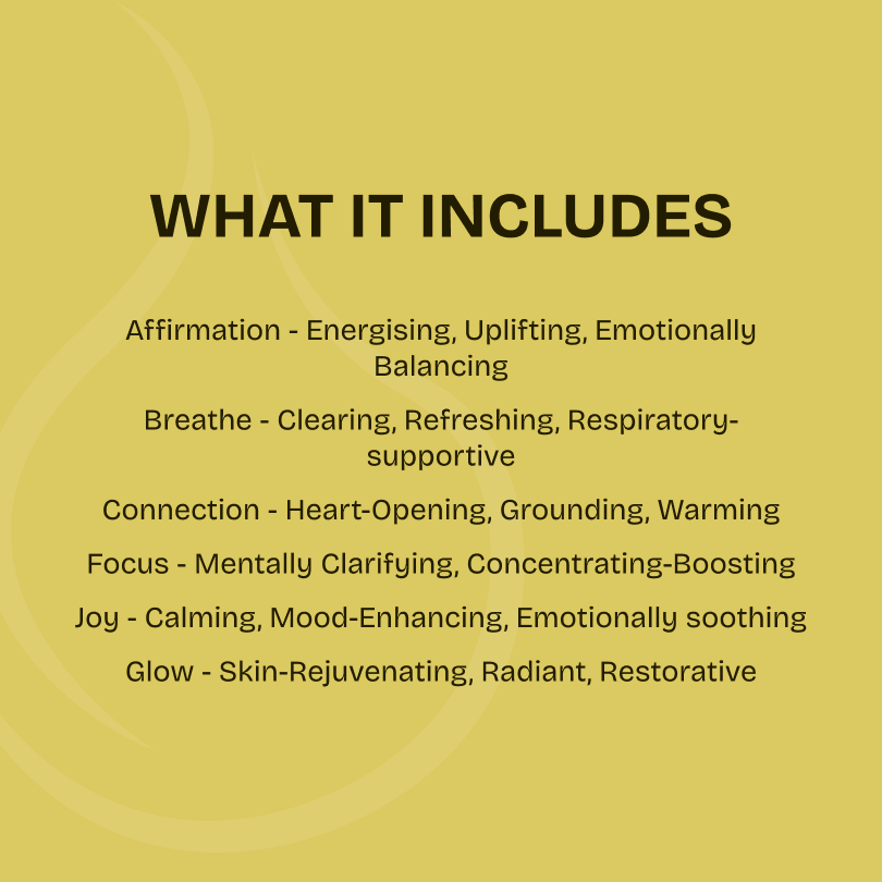 Aromatic Fusion Collection (Affirmation+Breathe+Connection+Focus+Joy+Glow)