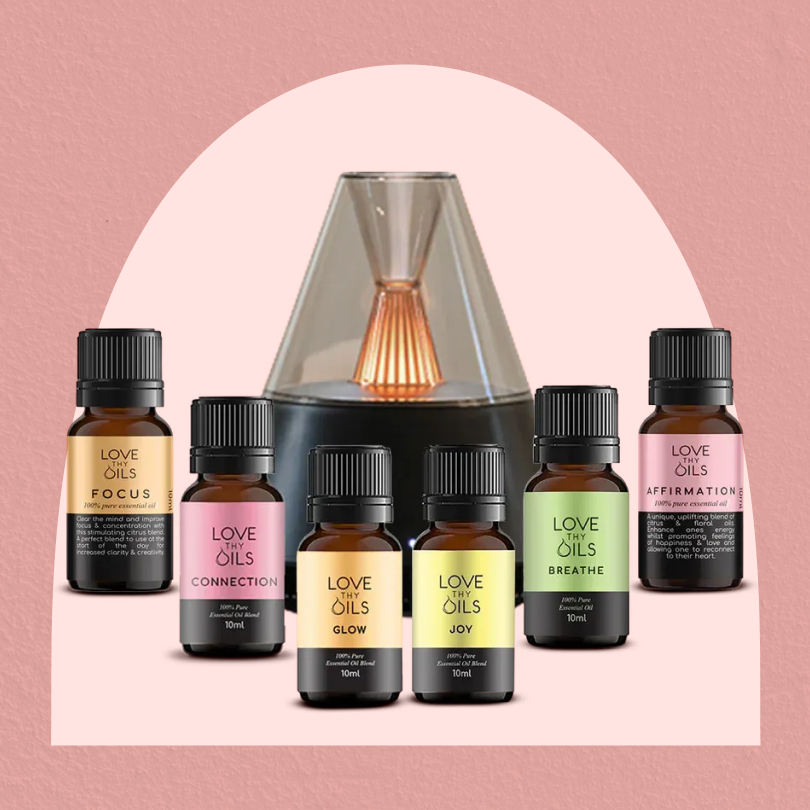 Aromatic Fusion Collection (Affirmation+Breathe+Connection+Focus+Joy+Glow) + Diffuser