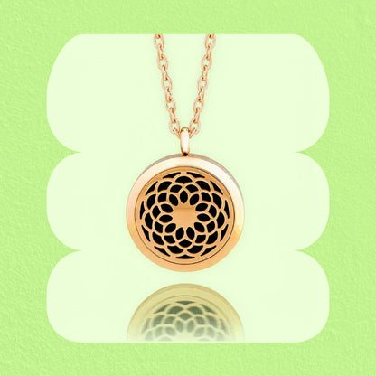 Blossom Essential Oil Diffusing Necklace - Rose Gold