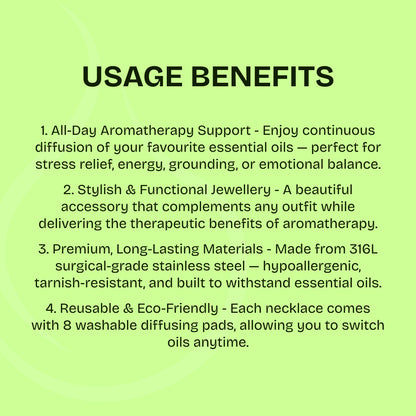 Blossom Essential Oil Diffusing Necklace - Rose Gold