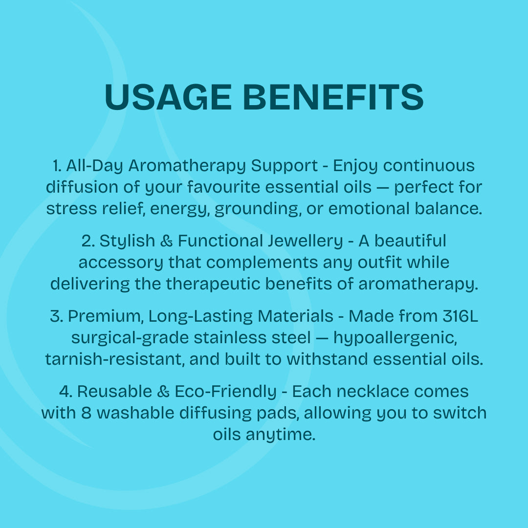 Blossom Essential Oil Diffusing Necklace - Yellow Gold