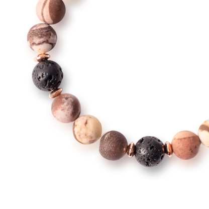 Brown Zebra Diffuser Bracelet