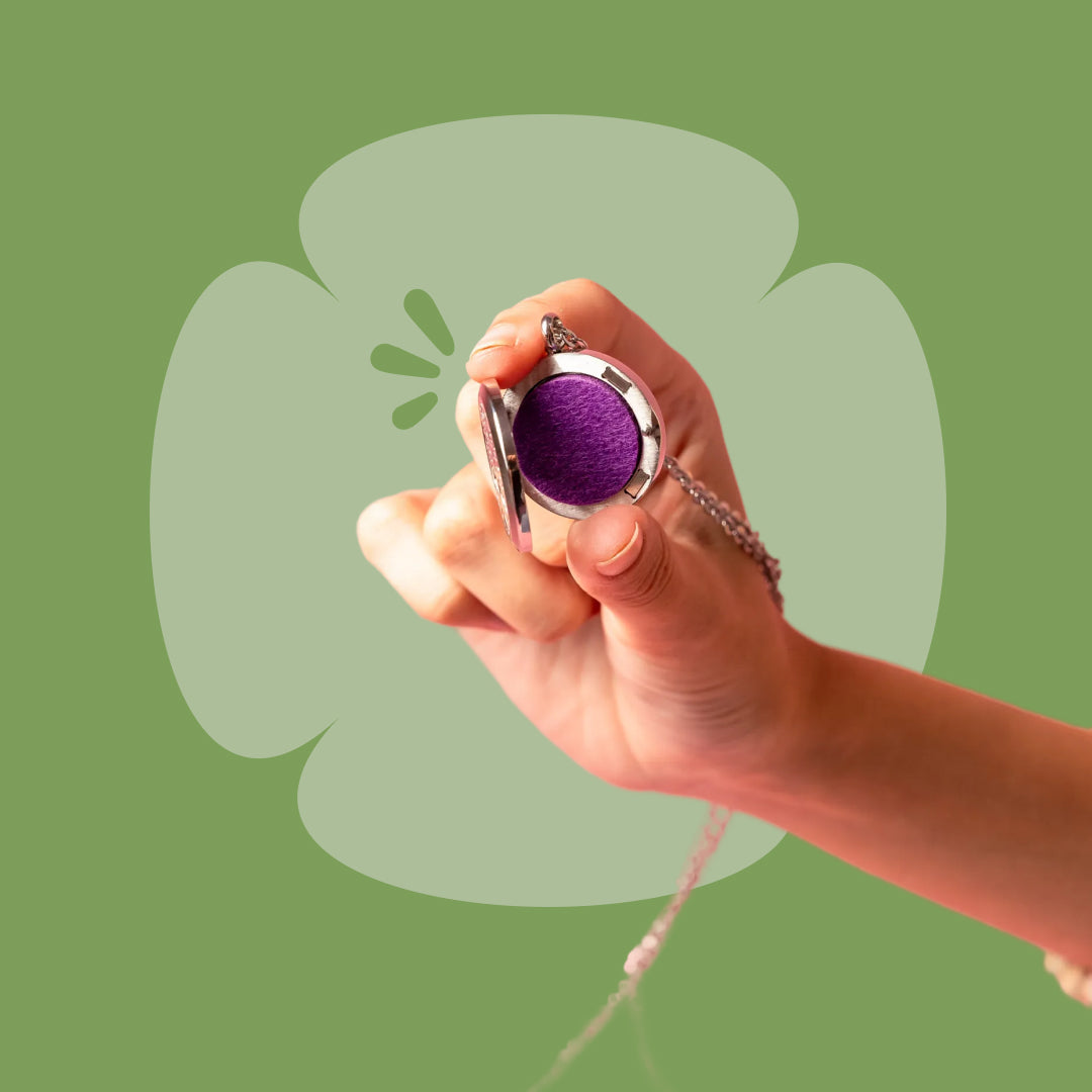 Flourish Aromatherapy Essential Oil Diffuser Necklace - Silver