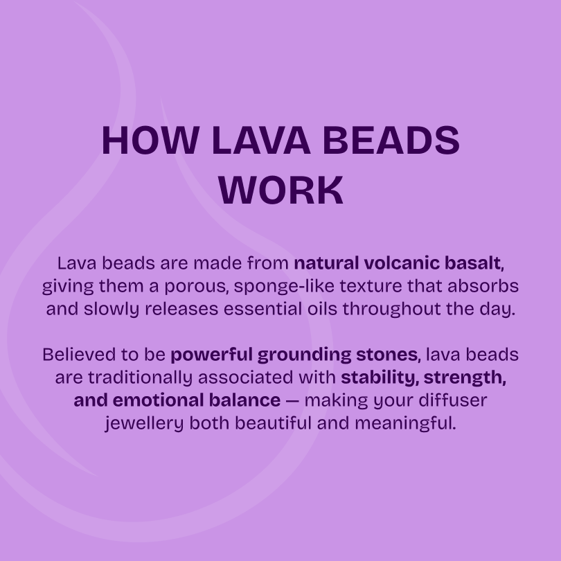 Harmony - Purple Agate & Lava stone diffuser Bracelet