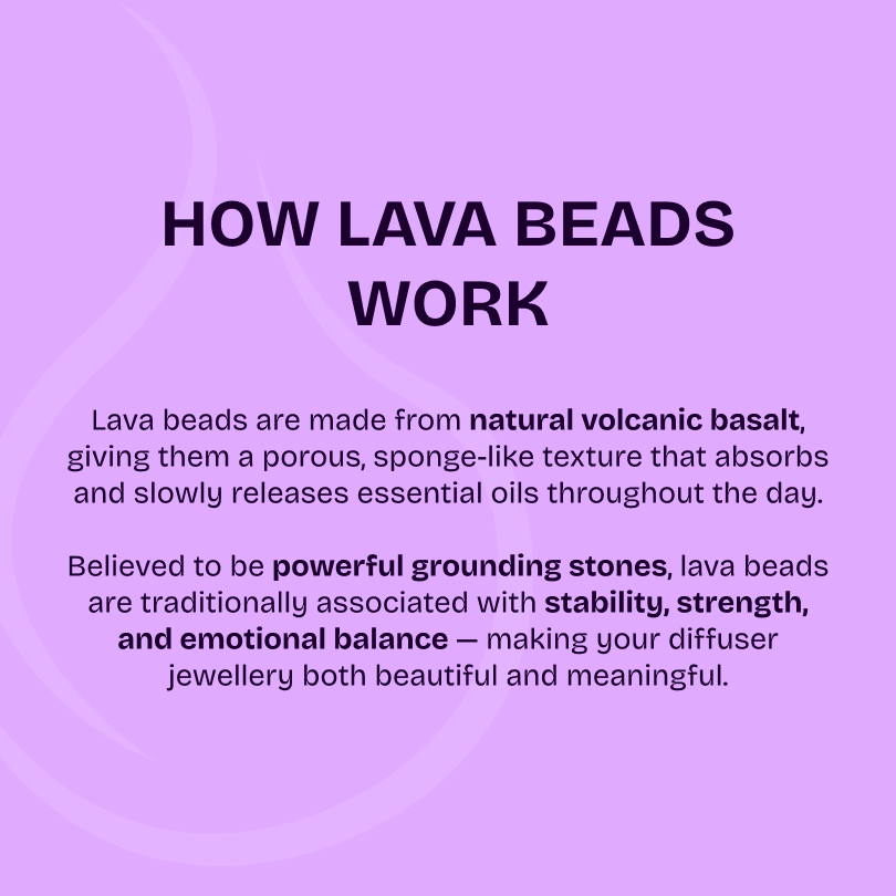 Joy Lava Stone & Crystal diffusing Necklace