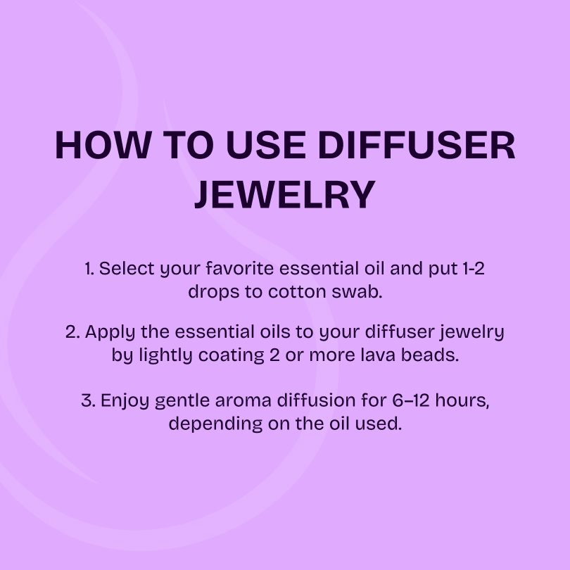 Joy Lava Stone & Crystal diffusing Necklace