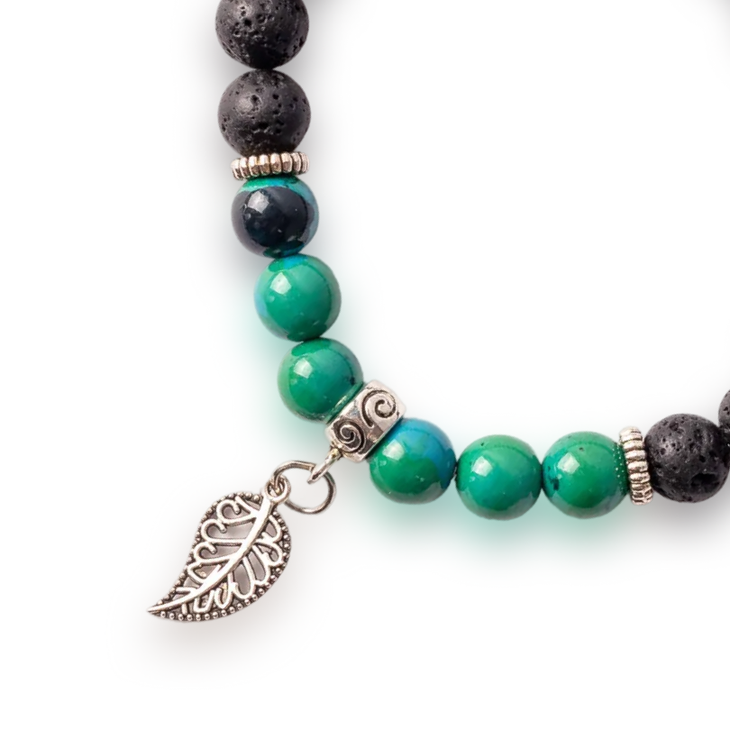 Peace - Blue Agate & Lava stone diffuser Bracelet