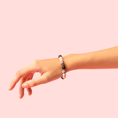 Pink Aventurine Beads Diffuser Bracelet