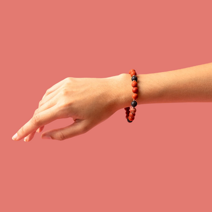 Red Stone Diffuser Bracelet