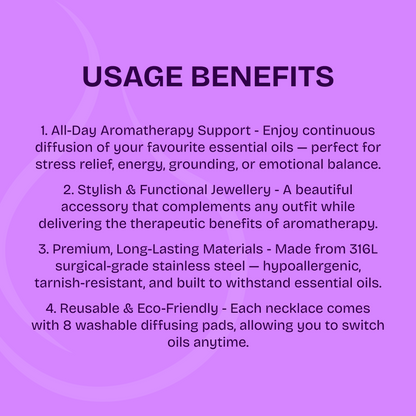 Tree of Life - Aromatherapy Diffusing Necklace - Rose Gold