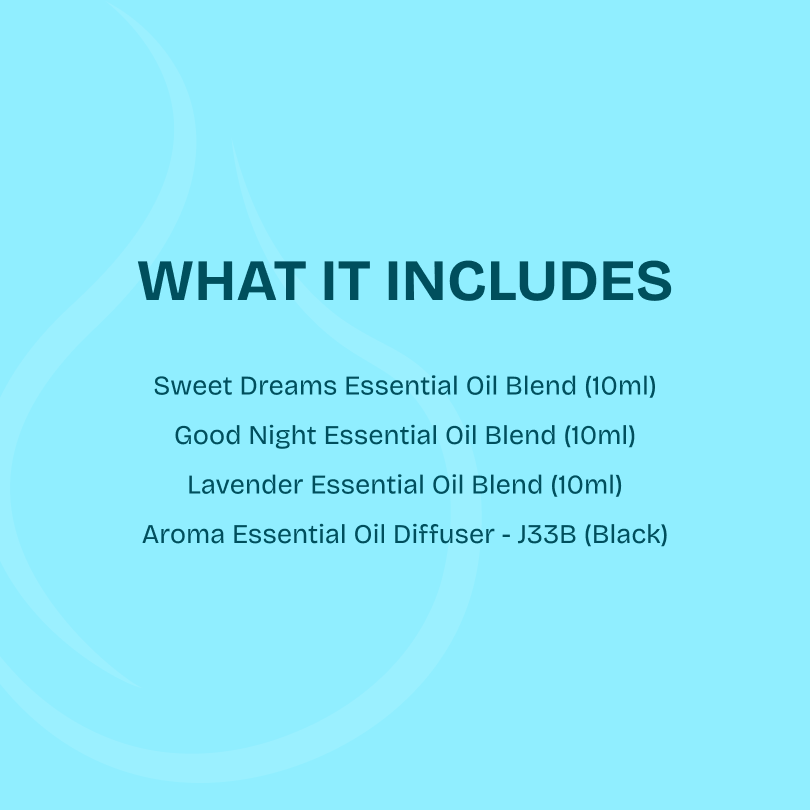 Sleep Well Collection (Sweet Dreams+Good Night+Lavender) + Diffuser