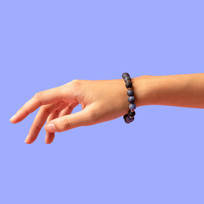 Sodalite Beads Diffuser Bracelet